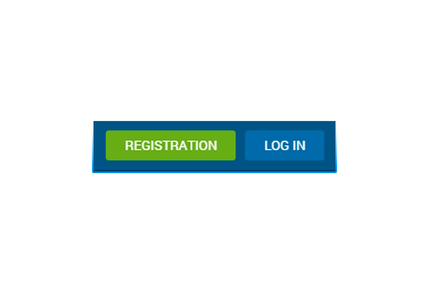 Login and registration button